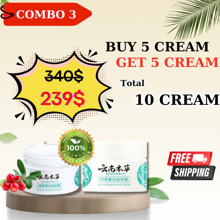 [COMBO SALE] Whitening Spot Lightening Cream Yunnan Herbal Freckle - Made By Japanese